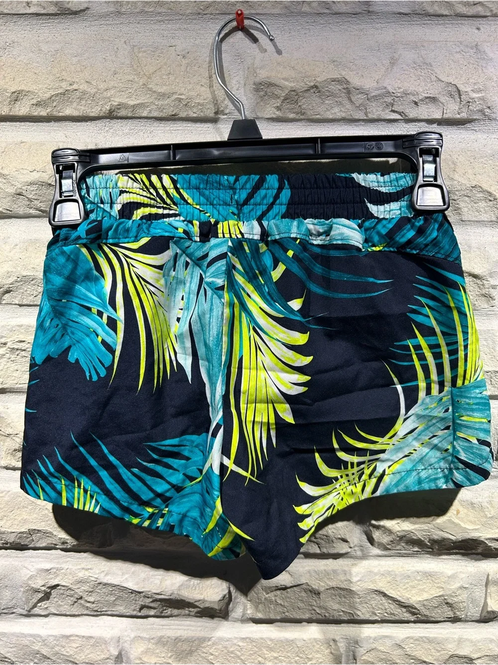 Girls Old Navy Tropical Print Shorts - Blue/Green